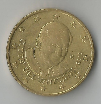 Vatican, 50 eurocenti, 2010, circ. foto