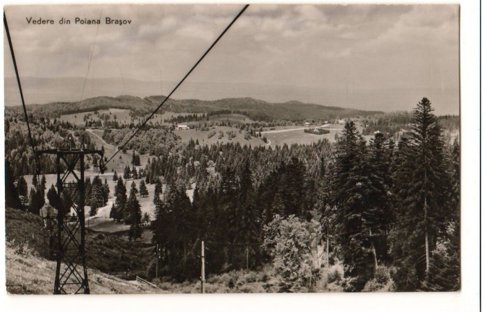 CPI B 10863 CARTE POSTALA - VEDERE DIN POIANA BRASOV, RPR