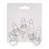 Set 15 Inele Damă Argintii cu Strass, Mărime M/L - Inele Fashion, Bijuterii Damă, Set Inele Argintii