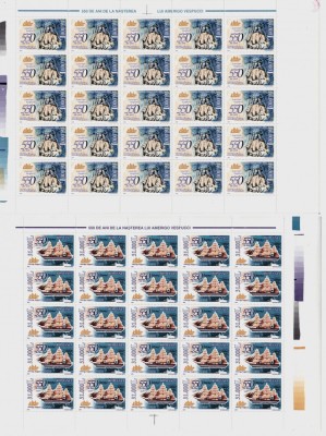 RO 2004 ,LP 1627 , &amp;quot;550 ani n. Amerigo Vespucci &amp;quot; , coli de 25 de serii ,MNH foto