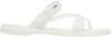 Sandale Crocs Tulum Translucent Toe Post Alb - Oyster, 37 - 39