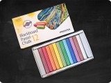 Creta colorata cu pigmenti naturali pentru tabla,set 12 bucati set
