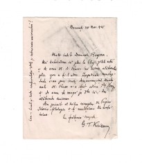 Scrisoare, G. T. Kirileanu catre Vasile Bogrea, 1925 foto