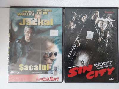 Lot 2 filme DVD: Jackal +Sin City (Bruce Willis, Richard Gere, Robert Rodrigues) foto