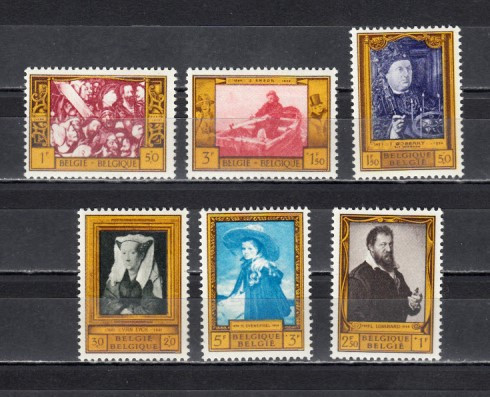 A12 S2 10 - Timbre foarte vechi - Belgia - pictura
