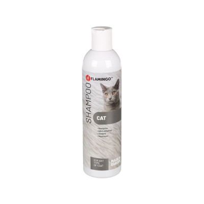 SAMPON PENTRU PISICI CU ULEI DE MACADAMIA PENTRU TOATE TIPURILE DE BLANA FLAMINGO 300ML foto