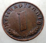 B.093 GERMANIA 1 REICHSPFENNIG 1939 F, Europa, Bronz