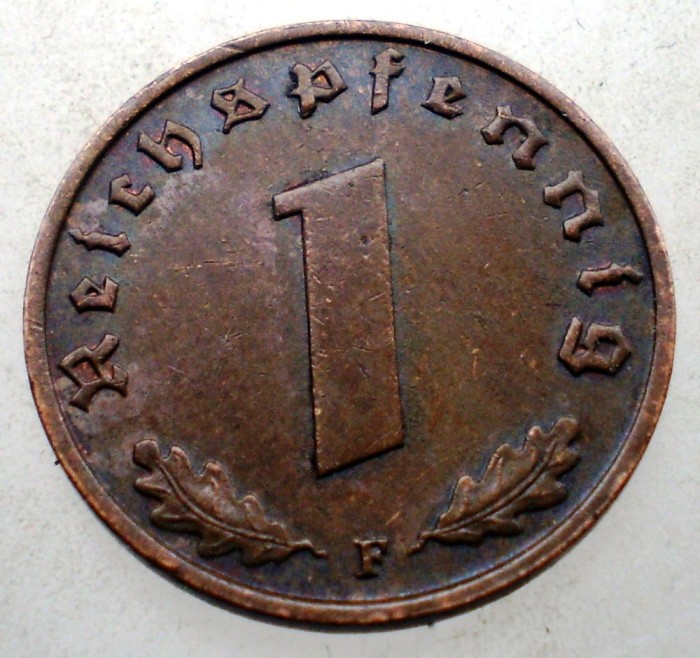B.093 GERMANIA 1 REICHSPFENNIG 1939 F