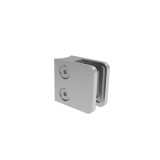 Clema din INOX E4542 Prindere pe profil &Oslash; 42,4 mm, Grosime sticla 6 - 10,76 mm, Finisaj Satinat