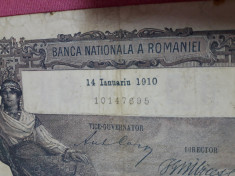 Bancnote romanesti 100lei 1910 superba foto