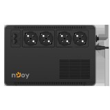 UPS NJOY, &quot;SOTER 600&quot;, Line Int. cu management, brick, 600VA/360W, AVR, Schuko x 4, 1 x baterie GP05122F, back-up 1 - 10 min., &quot;PWUP-LI060SR-AZ01B&quot; (t
