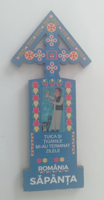 D1 - Magnet frigider - tematica turism - Sapanta - Romania 18