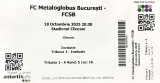 Bilet Metaloglobus Bucuresti v FCSB Superliga 18.10.2025