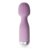 Vibrator Crushious Wanderlust Mini Wand, 10 Moduri Vibratii, Silicon, USB, Lila, 15 cm