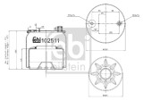 FEBI BILSTEIN 102511 Burduf, suspensie pneumatica