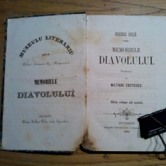 MEMORIELE DIAVOLULUI - III -lea Volume - Frederic Soulie - 1857, 376 p.