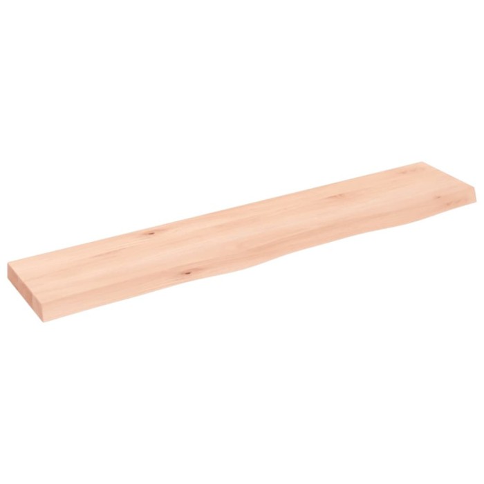 Gossi polita de perete, 100x20x4 cm, lemn masiv de stejar netratat