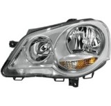 Far VW POLO (9N3), 04.2005-08.2009, OEM/OES, fata, partea dreapta, tip bec H1+H7+PY21W+W5W; electric; Catadioptru reflectorizant argintiu; cu motor;, Rapid