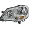 Far VW Polo Hatchback 04.2005-08.2009 HELLA partea Stanga, tip bec H1+H7 , culoare rama argintiu