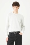 Medicine pulover de bumbac culoarea gri, light