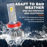 Cumpara ieftin H4 Set de 2 becuri conversie halogen-led 200W, 6000k, 40.000 lm, Canbus, Miez Cupru, IP68 rezistenta la apa si praf, ventilator integrat - Gama high S