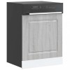 VidaXL Panou pentru mașină de spălat vase gri Sonoma lemn prelucrat 853663