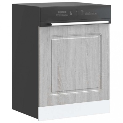 vidaXL Panou pentru mașină de spălat vase gri Sonoma lemn prelucrat 853663 foto