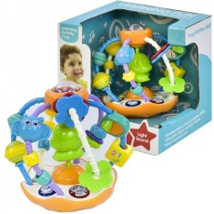 Jucarie Interactiva Zornaitoare Bebe Frog Rattles Ball 35751 foto