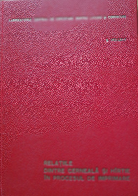 RELATIILE DINTRE CERNEALA SI HARTIE IN PROCESUL DE IMPRIMARE HOLSZKY (TIPOGRAFIE) foto