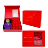 Cumpara ieftin Cutie cadou Love Forever cu 12 trandafiri de sapun si apa de parfum Avon Far Away Rebel pentru femei 50 ml, cadou elegant si rafinat