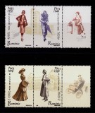 RO 2003 , LP 1623a ,&quot;Moda Sec . XX &quot;,serie cu viniete (stanga sau dreapta !),MNH