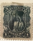 Timbre Interbelica TMB1RAR Honduras 1 peso