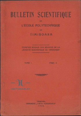C69 Bulletin scientifique de l&amp;rsquo;ecole polytechnique de Timișoara, numerele 4/1928 foto