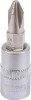 Bit YATO Cruce PH2, 37mm, Adaptor 1/4&quot;, Otel S2, Profesional, Surubelnita Impact, Mecanica Auto, Service, Bricolaj