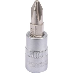 Bit cruce PH2 cu adaptor 1/4 37 mm YATO