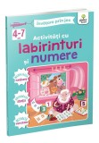 Cumpara ieftin Activitati cu labirinturi si numere 4-7 ani