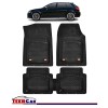 Covorașe Auto Tip Tăviță Compatibile Audi A3 (8P): 2003&ndash;2012, Negru, Design Antiderapant, Protecție Completă, Cauciuc