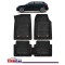 Covorașe Auto Tip Tăviță Compatibile Audi A3 (8P): 2003&ndash;2012, Negru, Design Antiderapant, Protecție Completă