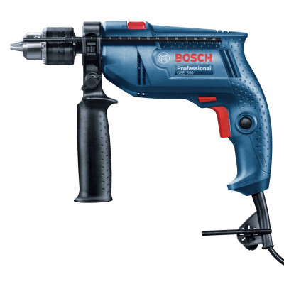 Burghiu cu impact BOSCH GSB 550, 550 W, Revolutii 2800 min-1, 1,5 Nm, 06011A1023 foto