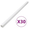 VidaXL Șine de cabluri, 40x25 mm, 30 m, PVC