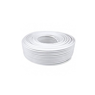 Cablu TV coaxial, RG-6/U, alb, 100 m foto