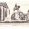 3430 - CLUJ, Statue, Market, Romania - old postcard - unused - 1926