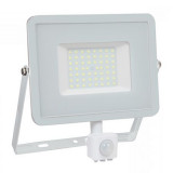 Reflector Led Smd 50w 6400k Ip65 Cu Senzor Miscare, Cip Samsung, Vtac