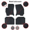 Covorase Presuri cauciuc Premium dedicate Toyota Corolla x E14 E15 2006-2012, Frogum