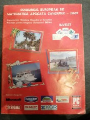 Concursul European de Matematica aplicata Cangurul - 2007