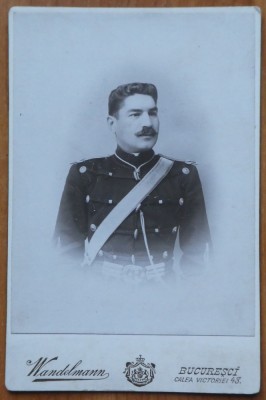 Fotografie de cabinet de secol 19 ; General Goe Odobescu foto