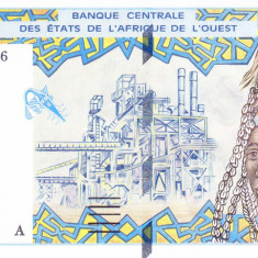 Bancnota Statele Africii de Vest 5.000 Franci 2002 - P113Al UNC Coasta de Fildes