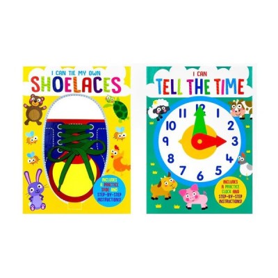 I Can Series 2 Books Collection Set (I Can Tie My Own Shoelaces, I Can Tell The Time), - Editura FOX EYE PUBLISHING foto