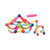 Piese Magnetice pentru Copii, Flippy, Set din 103 de Piese de diferite Culori, Constructor Magnetic cu Posibilitatea de a Construii forme Nelimitate,