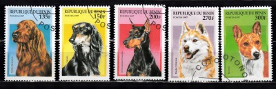 A12 S1 8 - Timbre foarte vechi - Benin - rase de caini foto